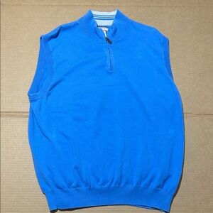 Ben Hogan Men's Royal Blue Zip-Front Sweater Vest